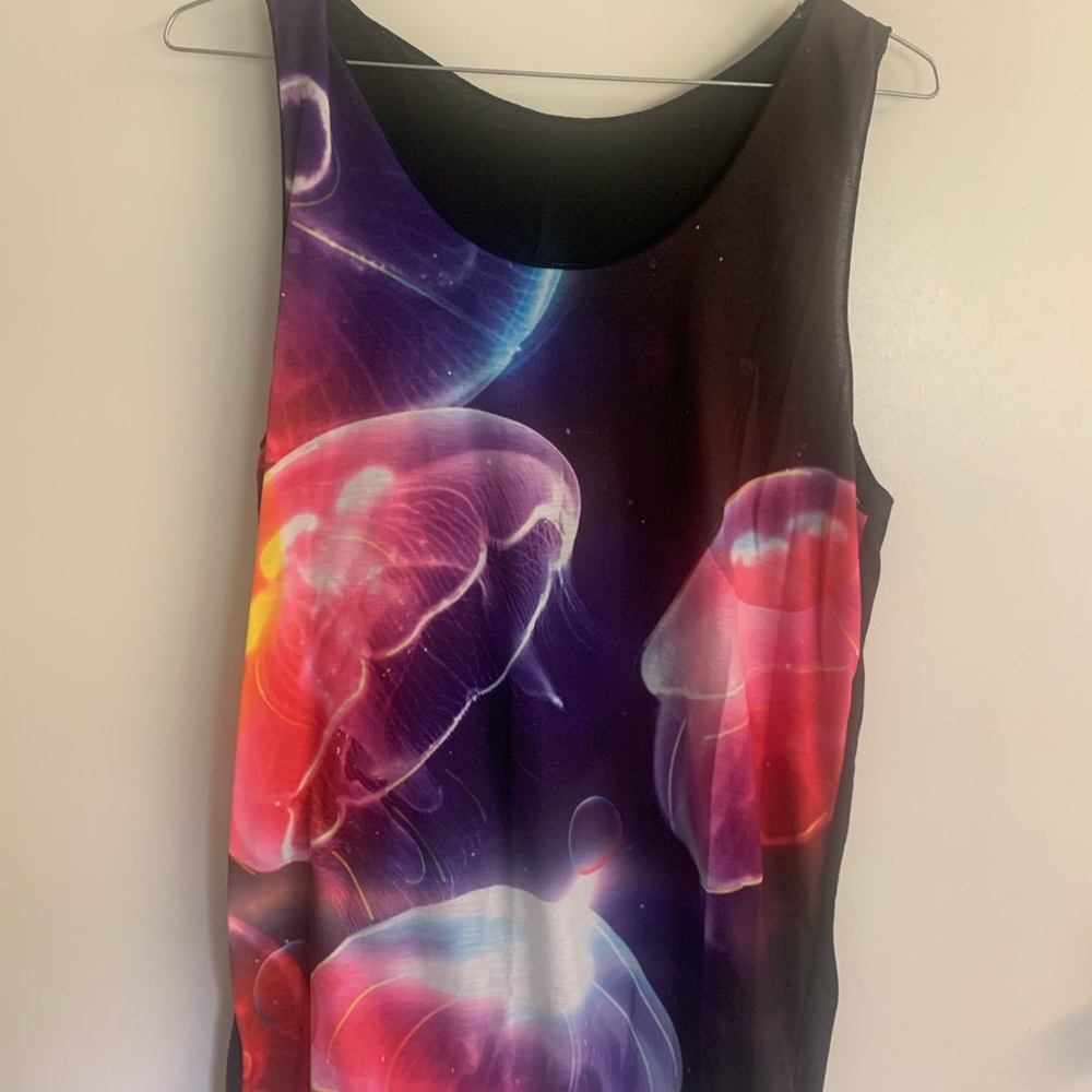 Neon jellyfish tank top